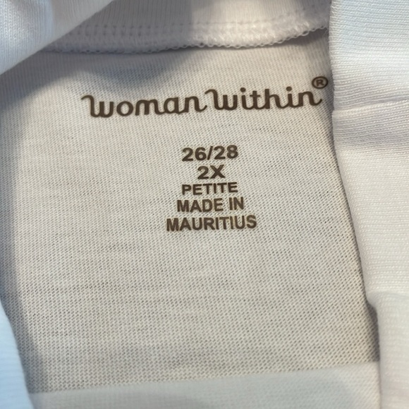 Woman Within petite long sleeve mock neck tee shirt NWOT - Picture 7 of 9